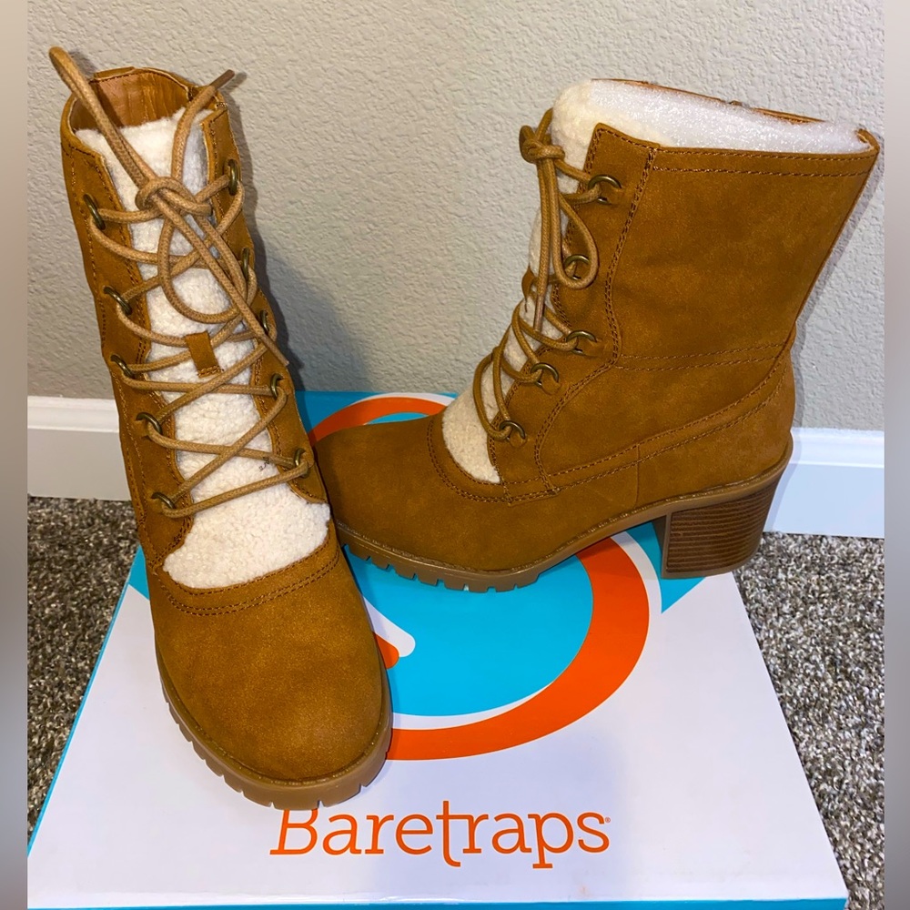 Baretraps Women’s Hadlee Faux Fur Block Heel Booties